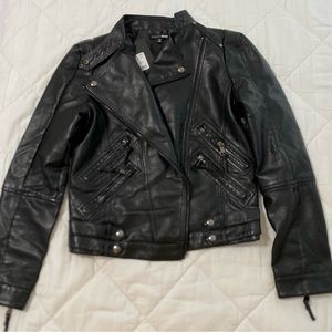 NWT Fashion Nova Black Leather Jacket